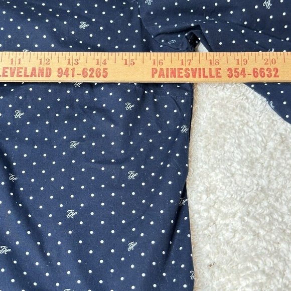 Tommy Hilfiger Classic Fit Black White Polka Dot L/S Shirt Career Size SP - Picture 4 of 7